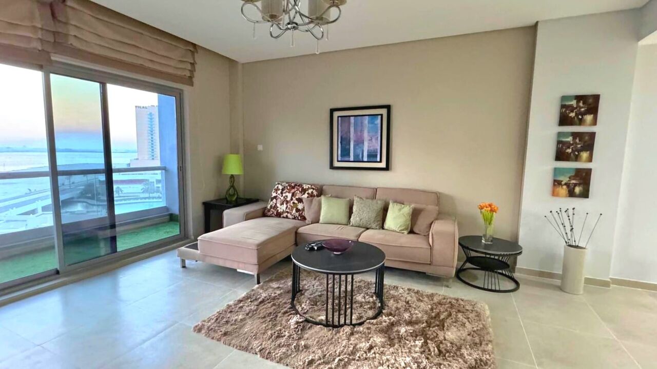 Amwaj Islands, Apartments, Flats, Houses & Villas, BHD 370/month,  Furnished,  2 BR,  124 Sq. Meter,  Lagoon View 2 BR FF Apartment With Balcony Amwaj Island