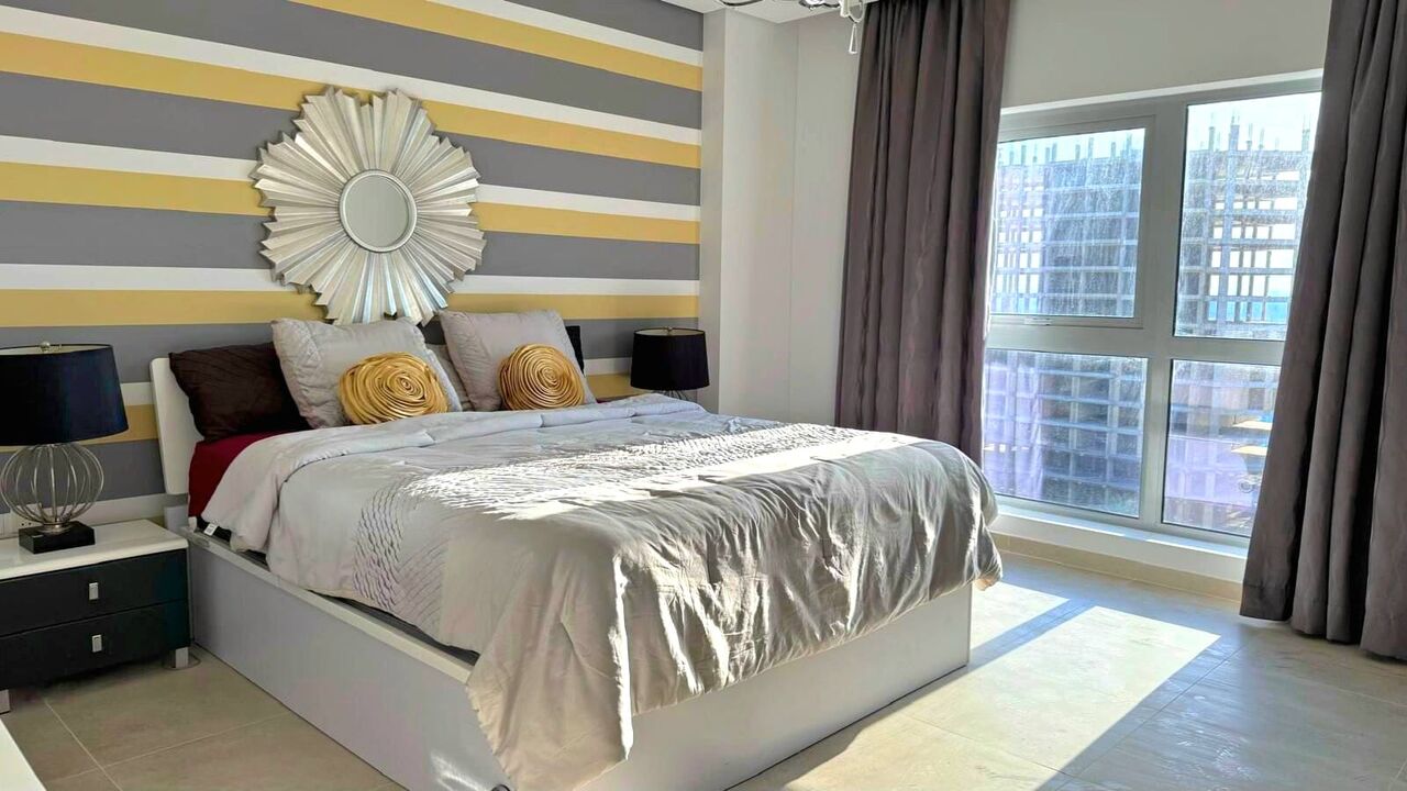 Amwaj Islands, Apartments, Flats, Houses & Villas, BHD 370/month,  Furnished,  2 BR,  124 Sq. Meter,  Lagoon View 2 BR FF Apartment With Balcony Amwaj Island