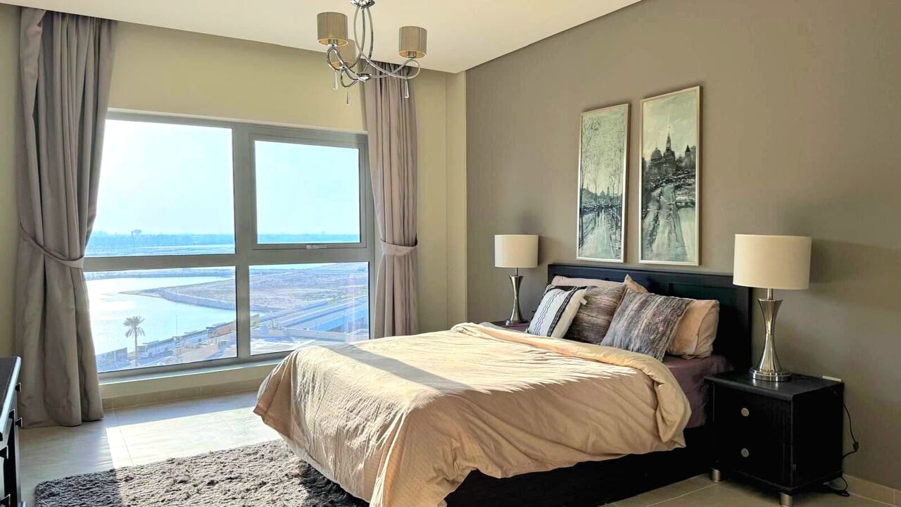 Amwaj Islands, Apartments, Flats, Houses & Villas, BHD 370/month,  Furnished,  2 BR,  124 Sq. Meter,  Lagoon View 2 BR FF Apartment With Balcony Amwaj Island