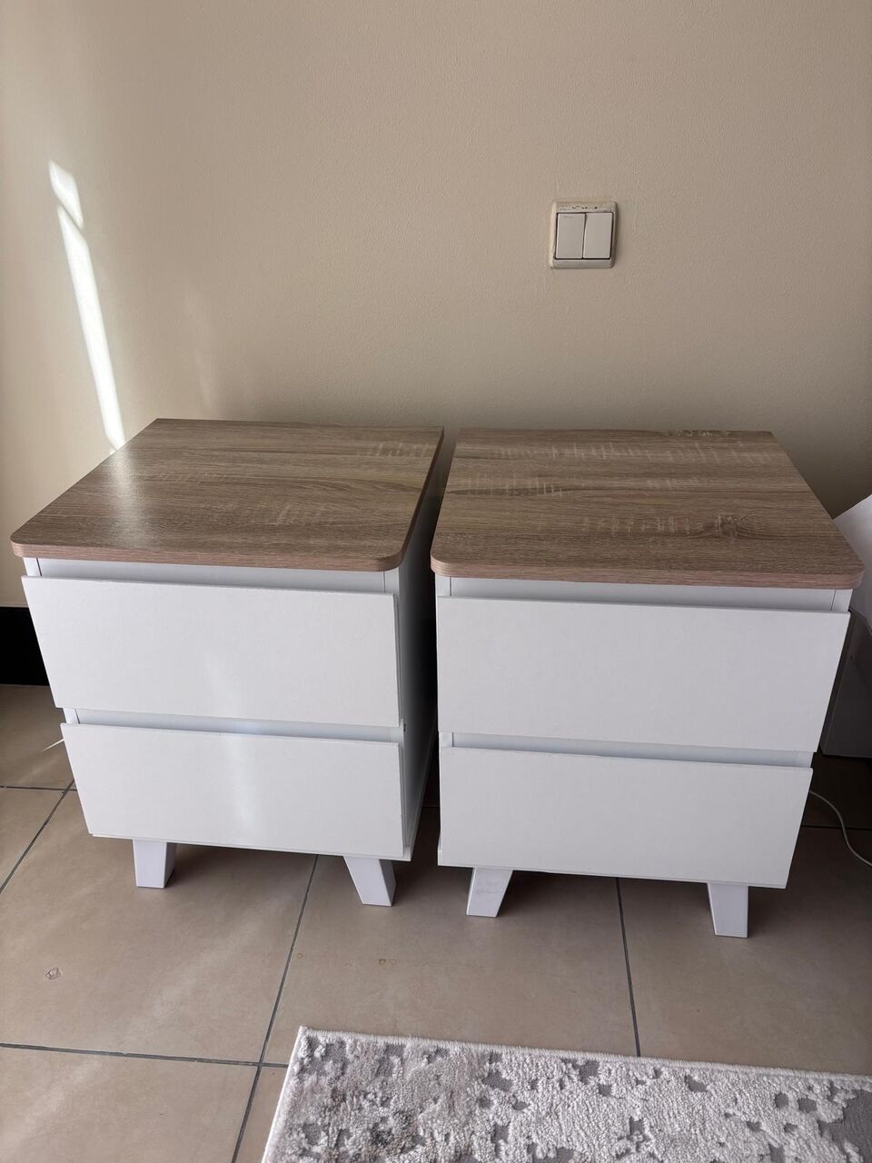 Thuwal, Furniture, SAR 600,  2 X Bedside Tables + 1 Chest Of Drawer