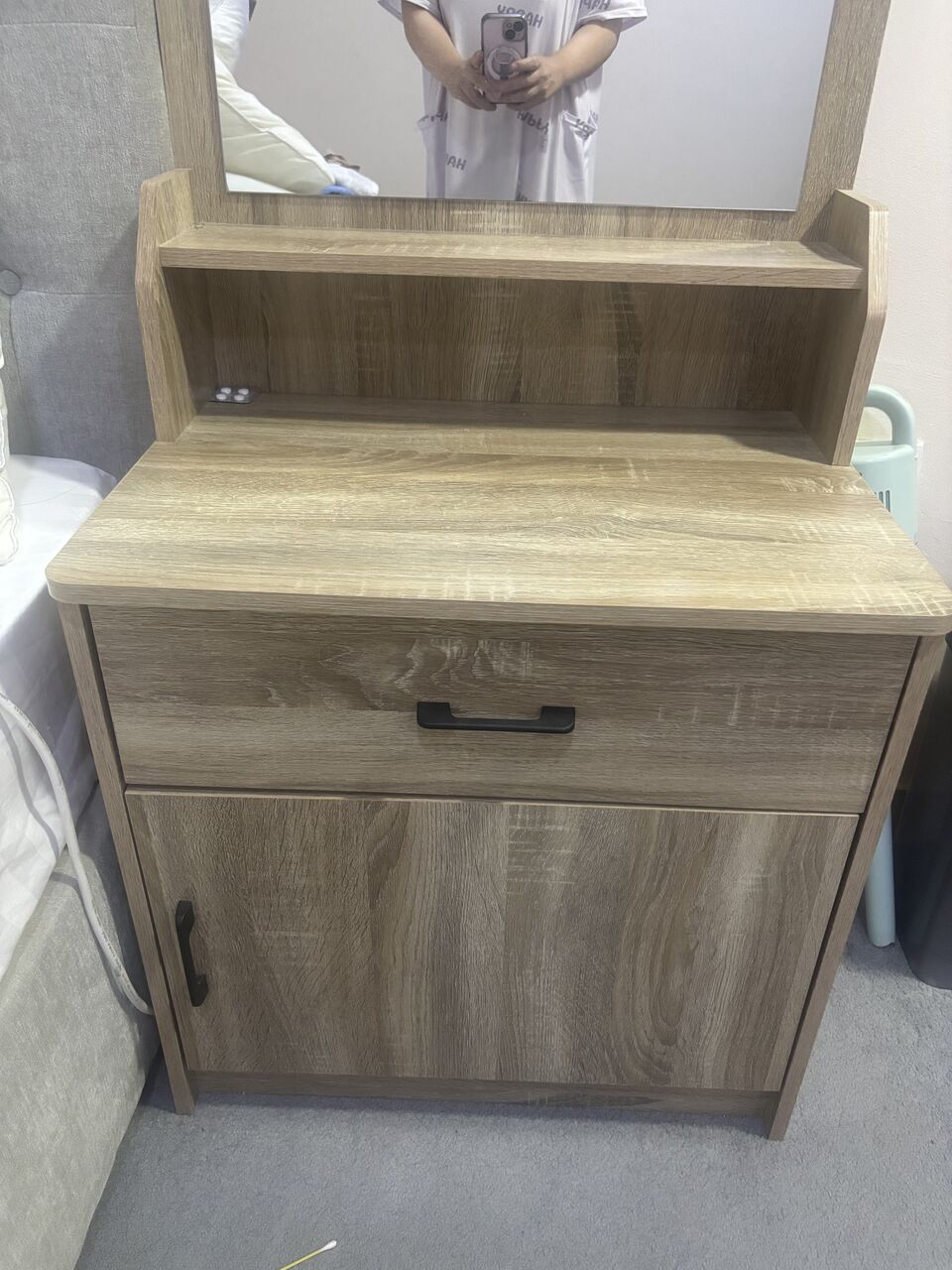 Hofuf, Furniture, SAR 300,  Dresser With Mirror And Chair Stool