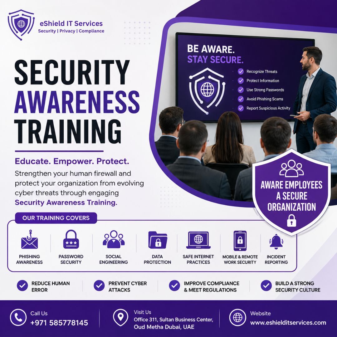 Dubai, Legal, Security Awareness Training For Businesses | EShield IT Services