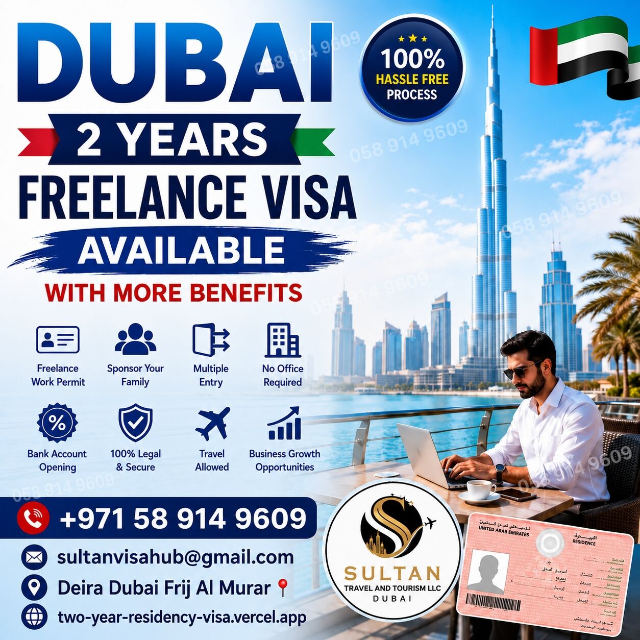 Dubai, Immigration, Dubai 2years Freelance, Residence Visa Service 🇦🇪 Fast And Hassle-free Process