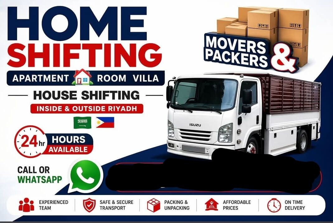 Al Malaz, Cargo, Muhammad Khan🇵🇰 HOUSE AND OFFICE SHIFTING MOVERS AND PACKERS AND TRUCK SERVICE0598097569