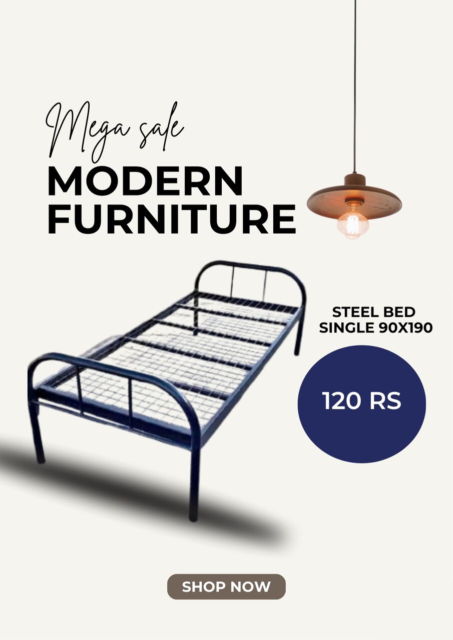 Riyadh, Furniture, New Steel Bed Dabule And Single