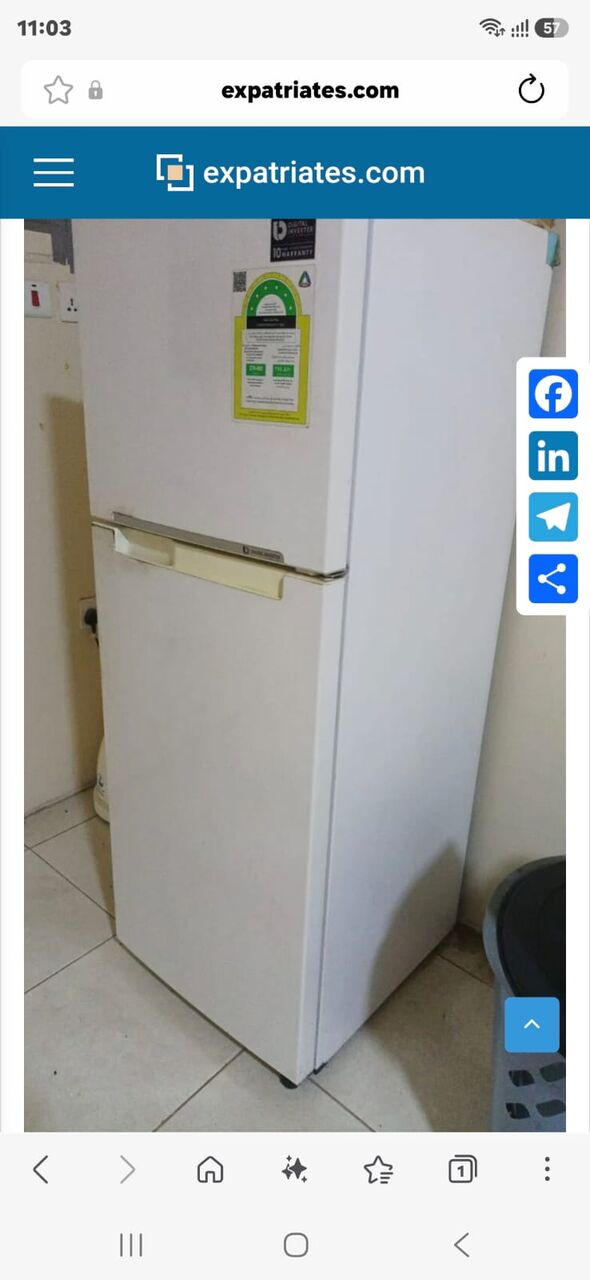 Jubail, Appliances, SAR 500,  Refrigerator For Sell