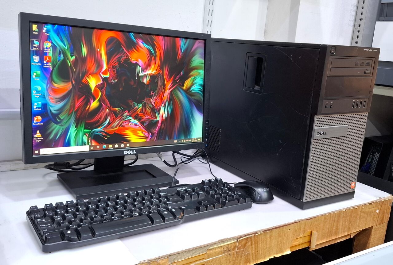 Muharraq, Computers, BHD 55,  DELL Core I7 4th Gen WiFi Computer Full Set With DELL Wide Monitor New 120GB SSD + 8GB RAM