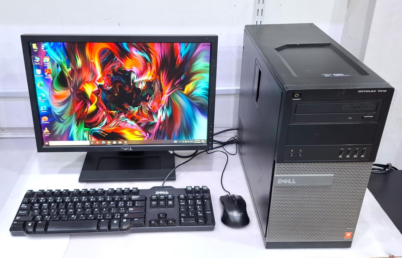 Muharraq, Computers, BHD 55,  DELL Core I7 4th Gen WiFi Computer Full Set With DELL Wide Monitor New 120GB SSD + 8GB RAM