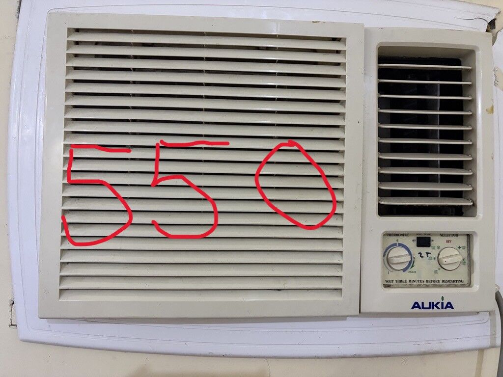 Khobar, Air Conditioners, SAR 550,  Window ACs (03), Excellent Condition All Three (550, 450, 450)
