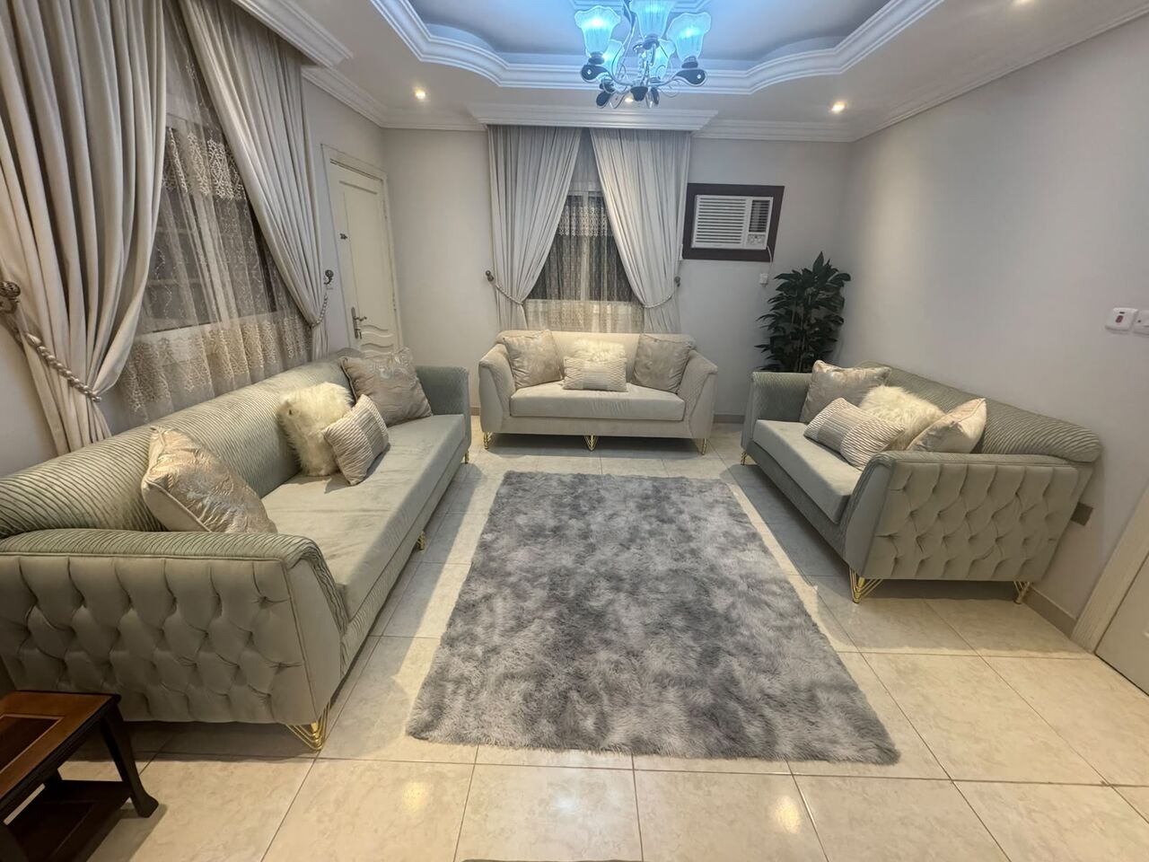Jeddah, Furniture, SAR 4000,  12 Seats Sofa Almost New 3 Tables