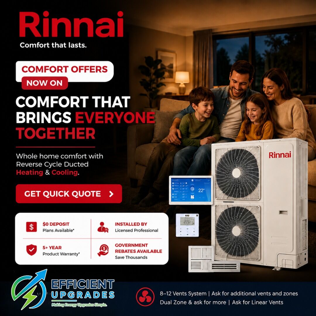 Melbourne, Electronics, AUD 4999,  Rinnai Reverse Cycle Ducted Heating & Cooling &ndash; Comfort For Every Season!
