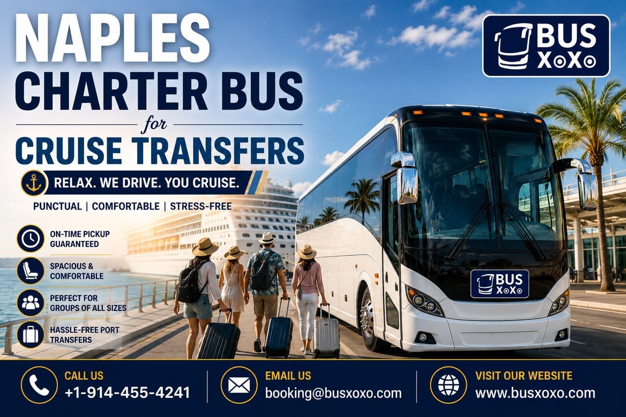New York, Travel, Charter Bus Rental In Naples For Cruise Transfers And Private Tours