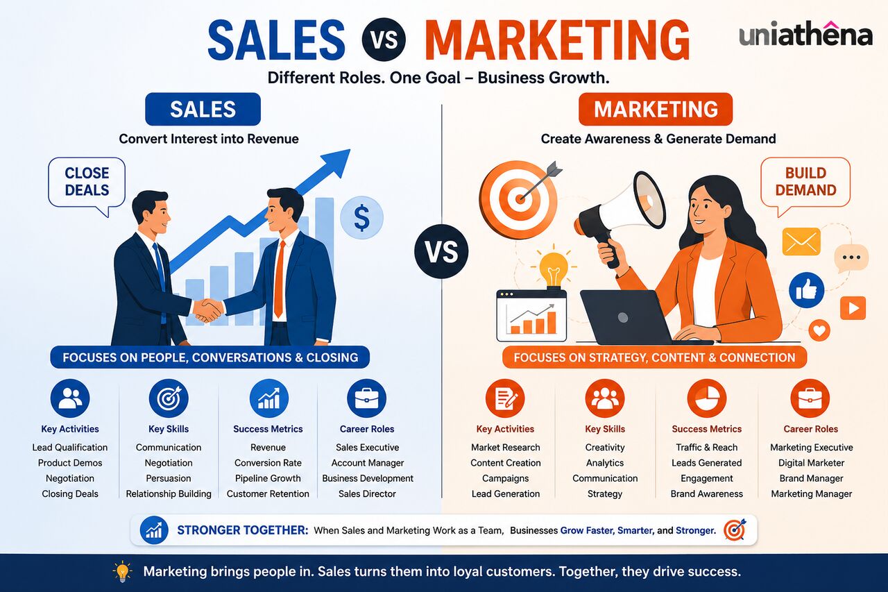 Nairobi, Education, Difference Between Sales And Marketing: Roles, Skills, Careers & Salaries | UniAthena