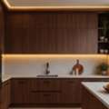 Stylish Wooden Kitchen Cabinet With Custom Designs