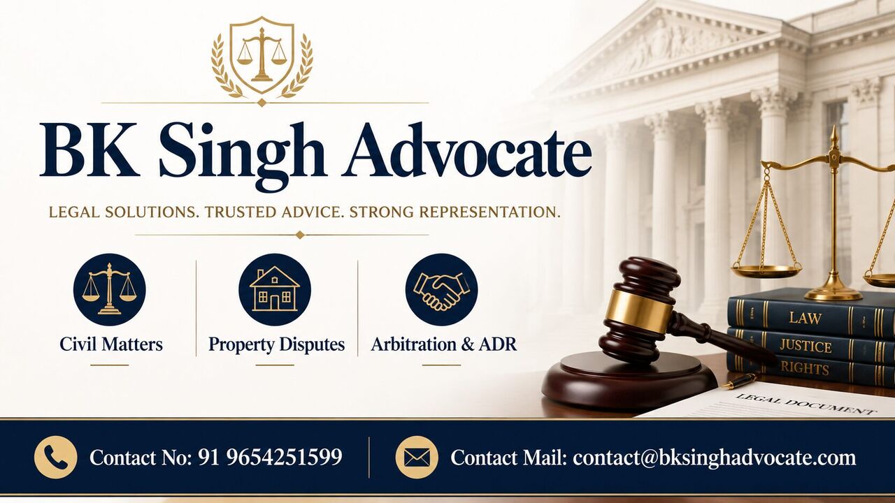 Ghaziabad, Legal, Looking For Experienced And Reliable Legal Help From BK Singh Advocate?