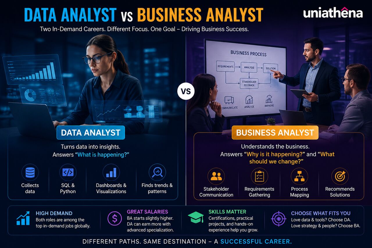 Nairobi, Education, Data Analyst Vs Business Analyst: Which Career Is Better? | UniAthena