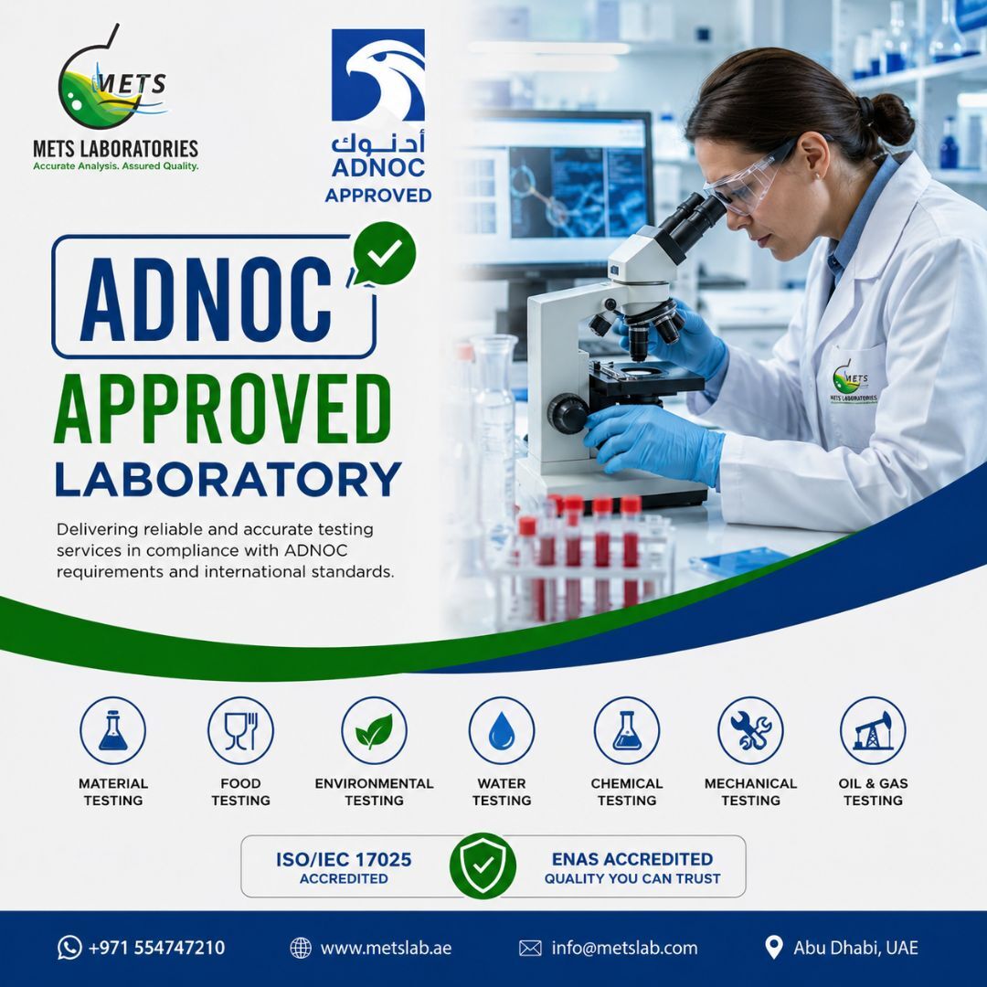 Abu Dhabi, Business, ADNOC Approved Oil And Gas Testing Laboratory Abu Dhabi For Industry Compliance
