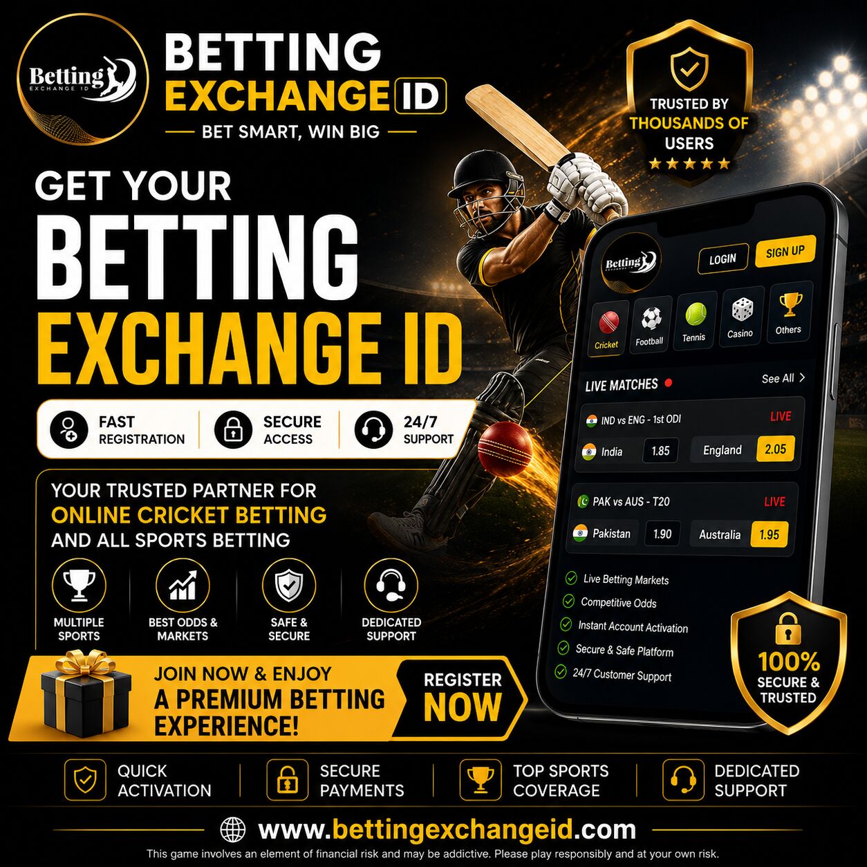 New Delhi, Business, Get Trusted Betting Exchange ID For Cricket Betting