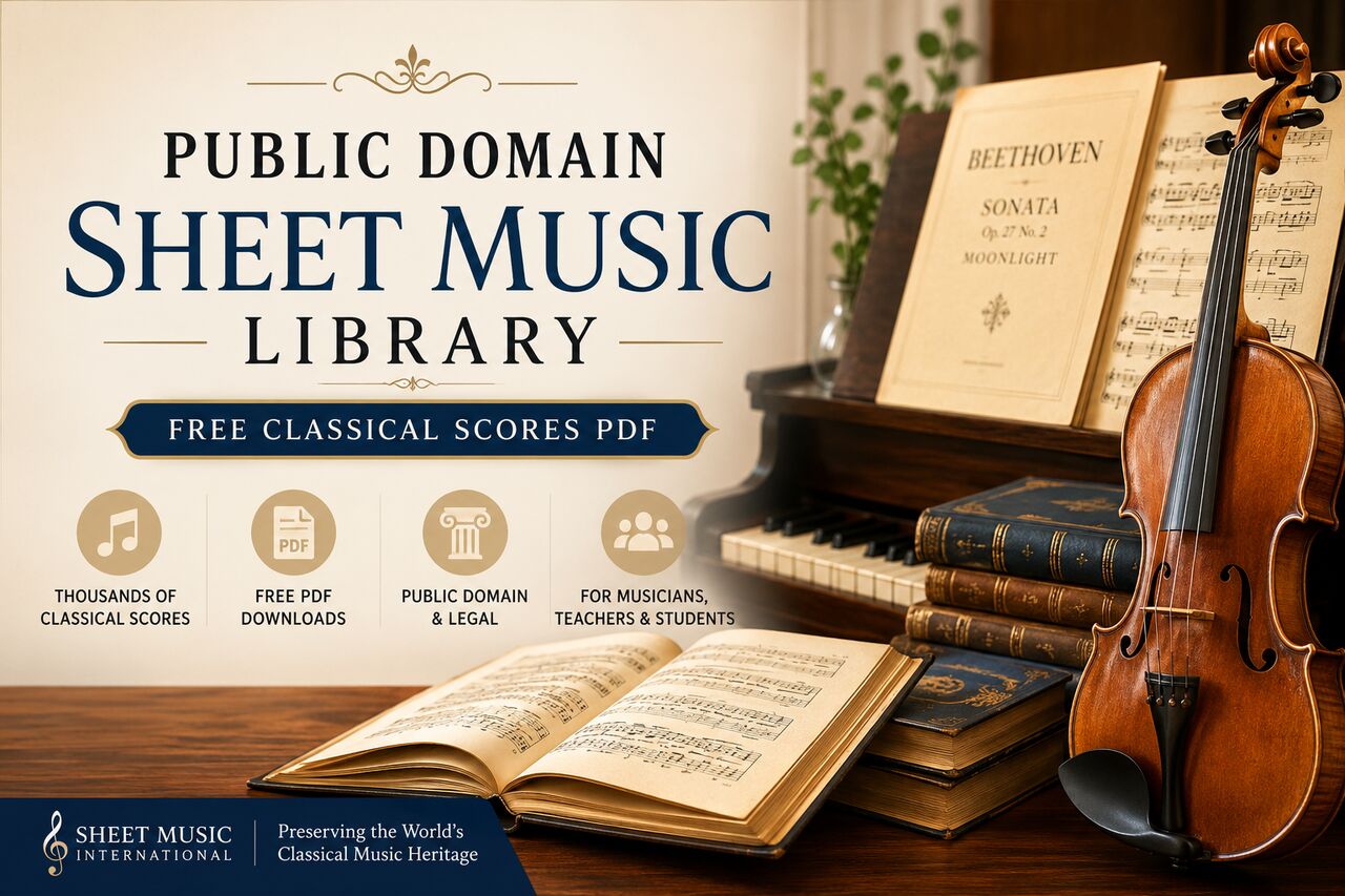 New York, Musical Instruments, Public Domain Sheet Music Library | Free Classical Scores PDF