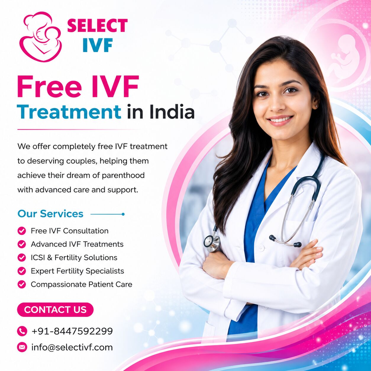 New Delhi, Health, Free IVF Treatment In India