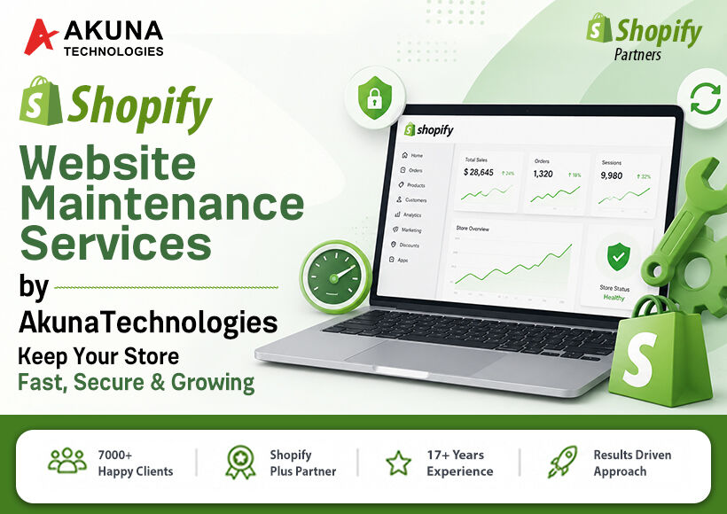 Sydney, Web Design & Development, Shopify Website Maintenance Services By Akuna Technologies &ndash; Keep Your Store Fast, Secure
