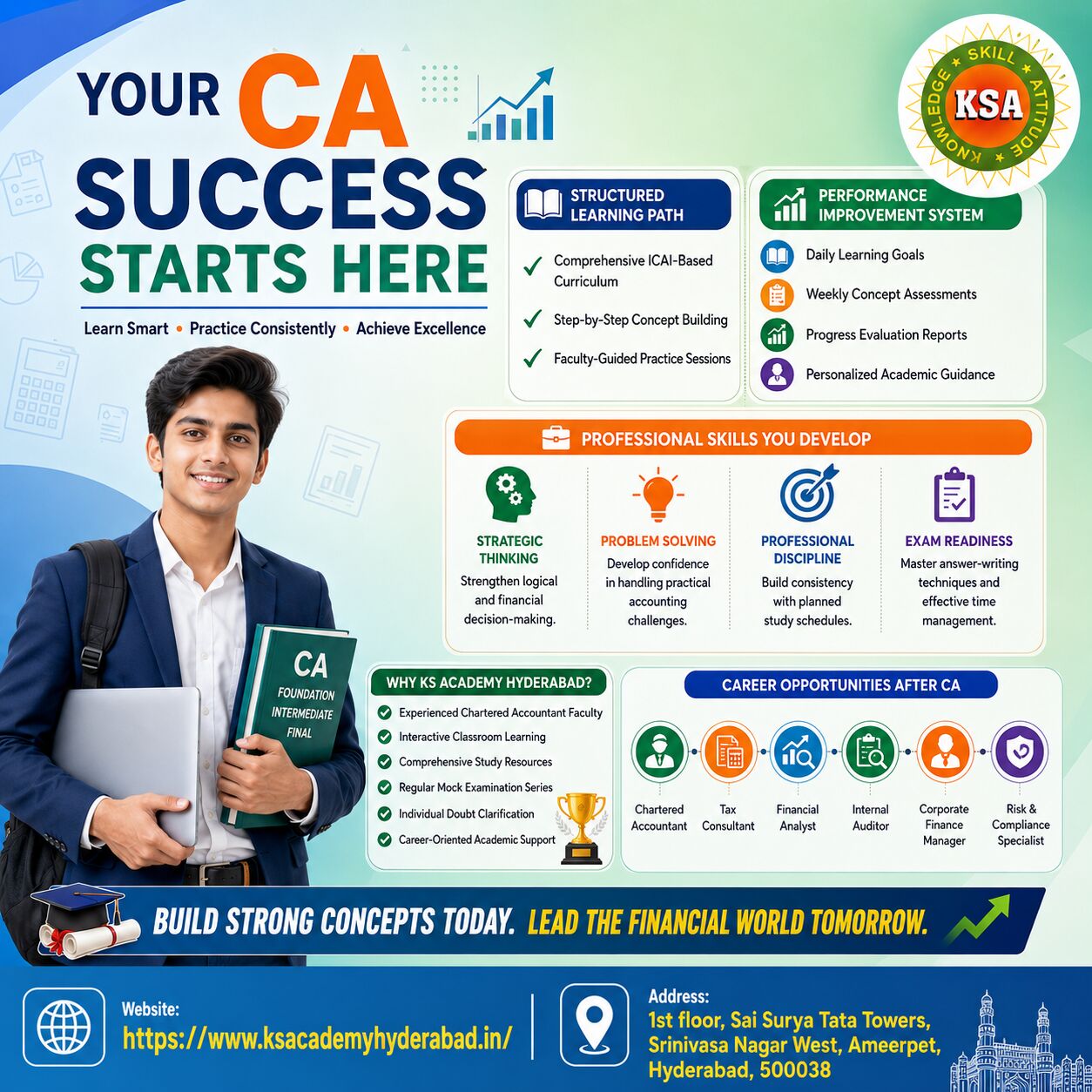 Hyderabad, Lessons Offered, Think Beyond Ordinary Results At The Best CA Institute In Hyderabad