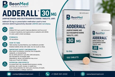 New York, Health & Beauty Items, USD 538,  Buy Adderall 30  Mg Online Overnight To Treat ADHD In Ohio @USA