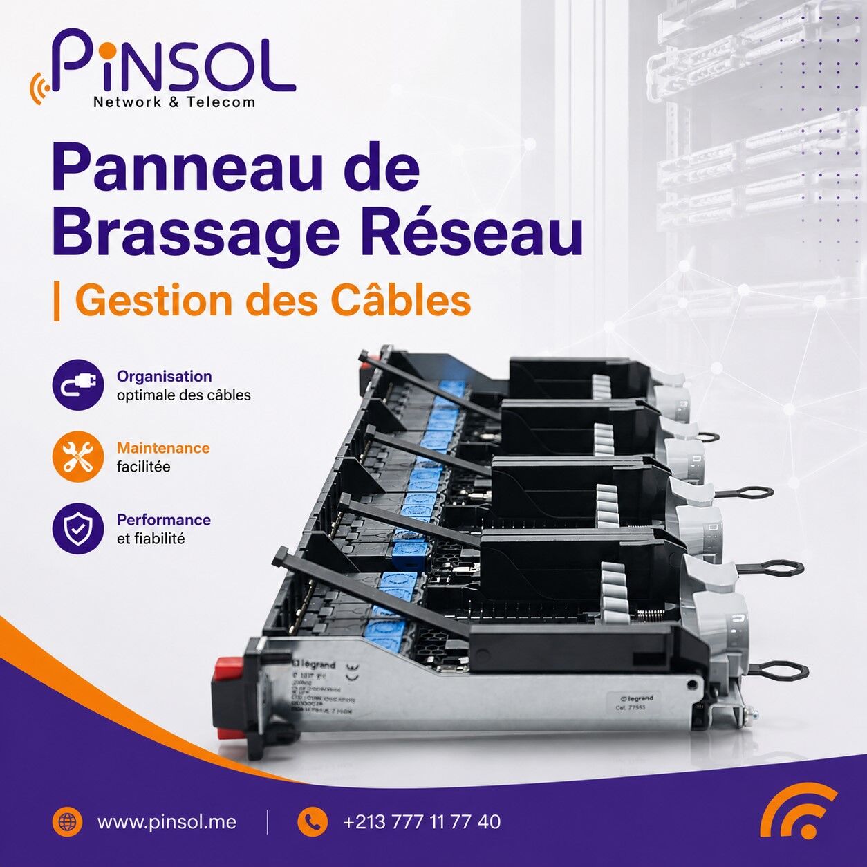 Algiers, Computers, Panneau De Brassage Réseau | Gestion Des Câbles | Pinsol