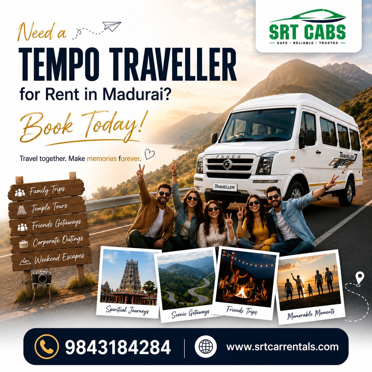 Madurai, Travel, Tempo Traveller For Rent In Madurai: Built For Pilgrimage Group Travel