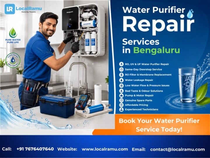 Bangalore, Appliance Repair, Fix Your Ro Water Purifier Today With Bengaluru