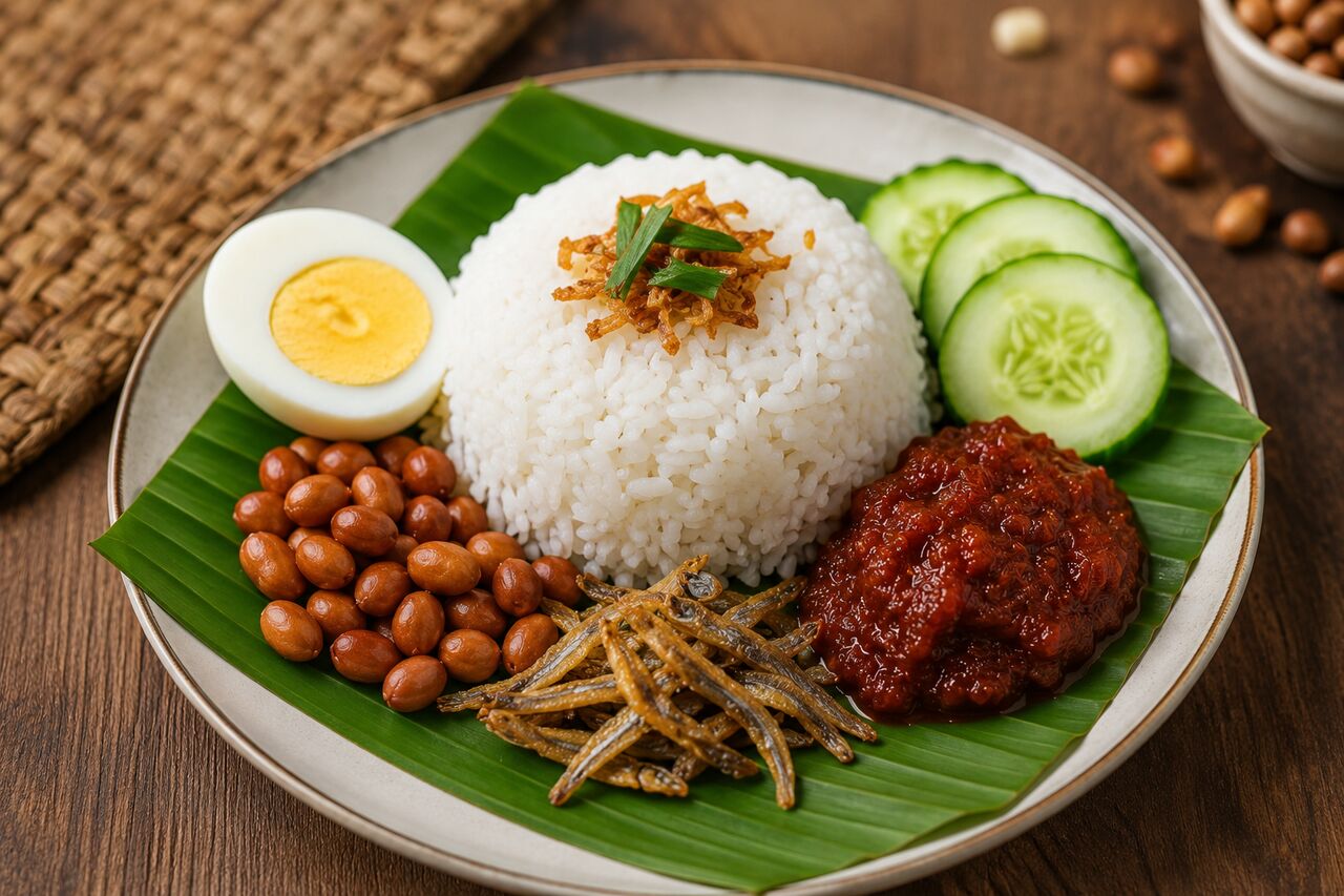 Singapore, Restaurants, Simple Nasi Lemak Recipe | Easy Homemade Malaysian Favourite