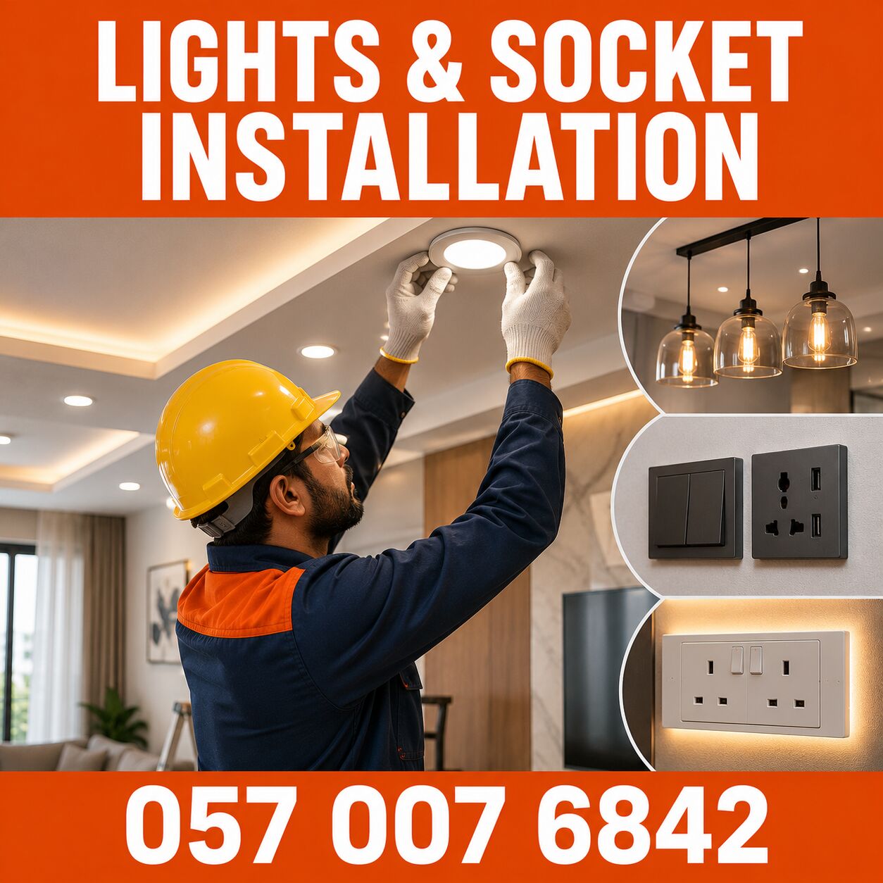 Al Badiyah, Household, ✅✅✅ LIGHTS & SOCKET INSTALLATION – DAMMAM ✅ 057 007 6842 ✅✅✅