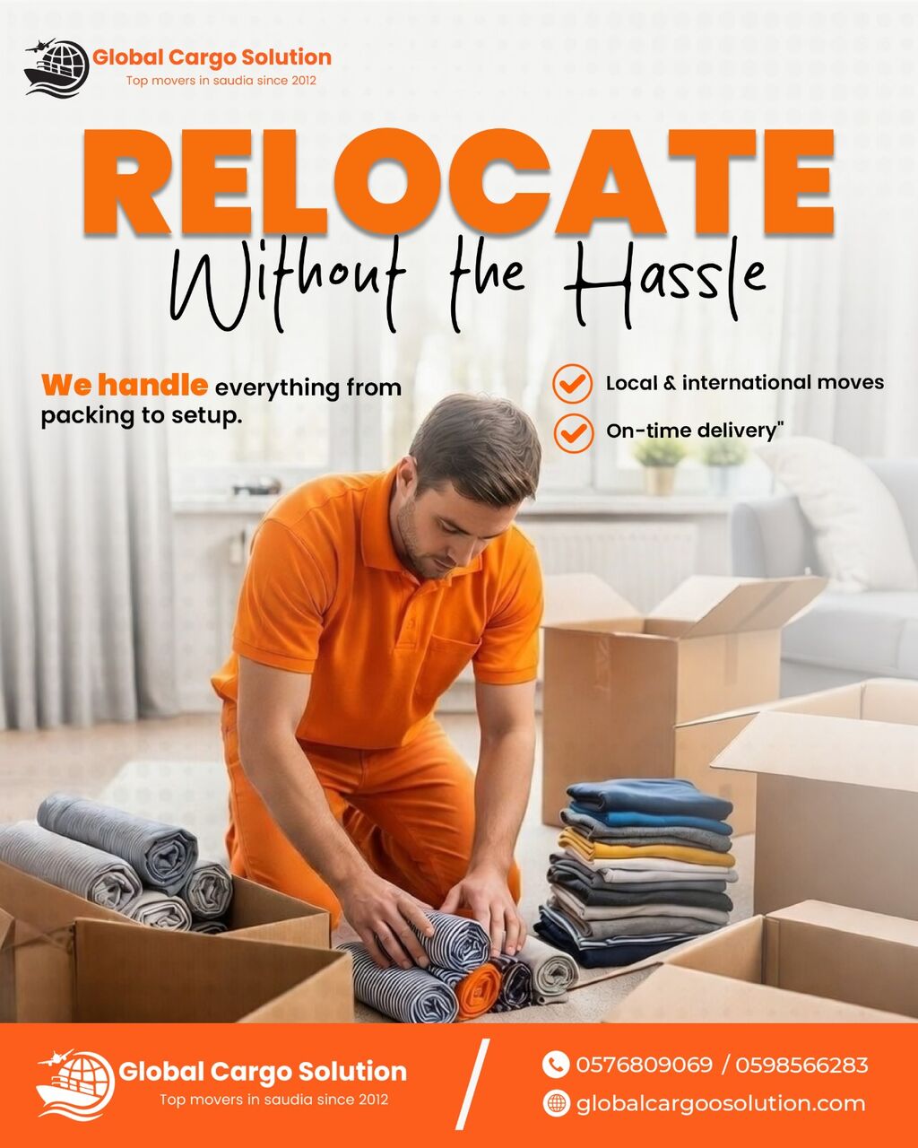 Jeddah, Relocation, Removals & Relocation With Professional Team■Door To Door■Gcc & All Over World■0576809069
