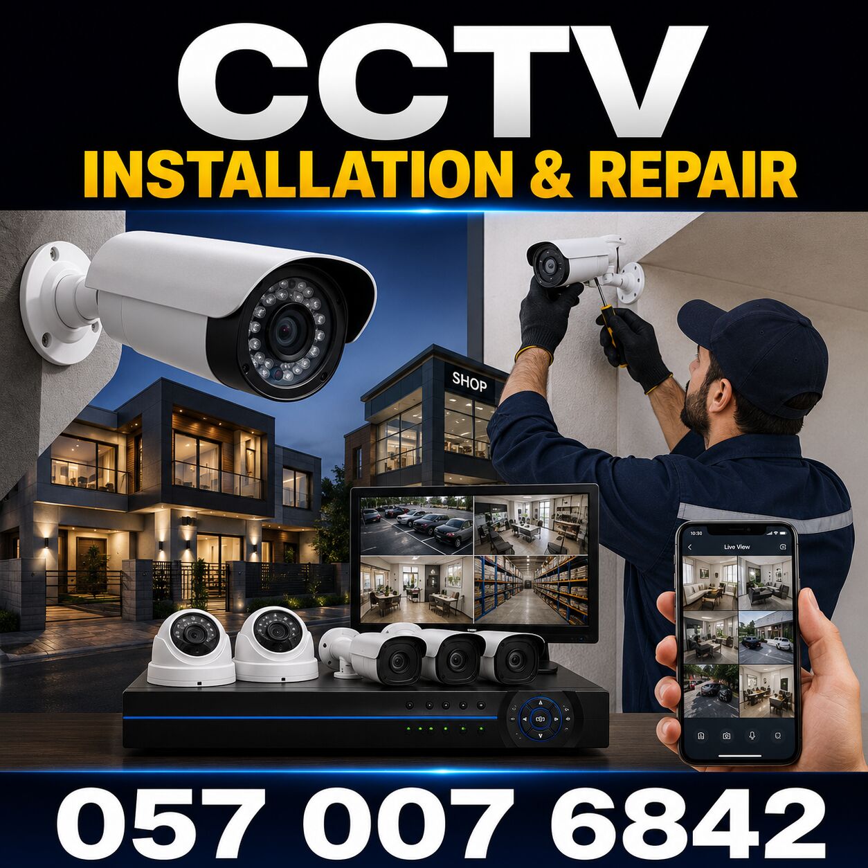 Al Faisaliah West, Security, ✅✅✅ CCTV INSTALLATION & REPAIR – DAMMAM ✅ 057 007 6842 ✅✅✅