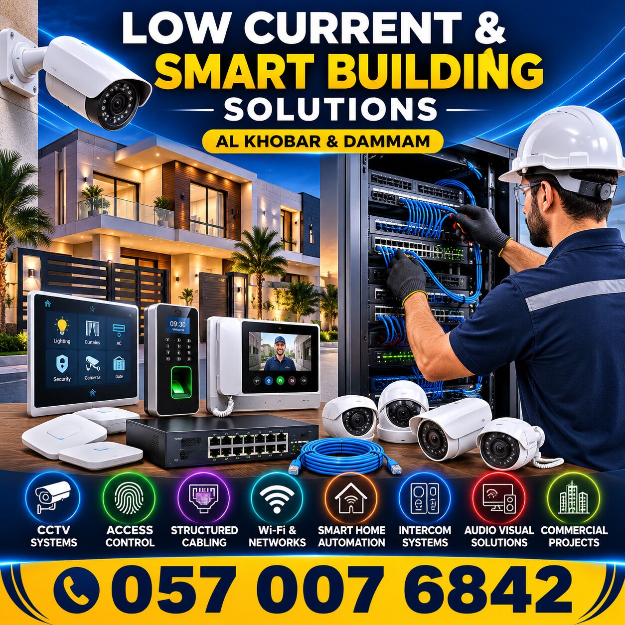 Al Taawun, Technical, ✅✅✅ LOW CURRENT & SMART BUILDING SYSTEMS – AL KHOBAR & DAMMAM ✅ 057 007 6842 ✅✅✅