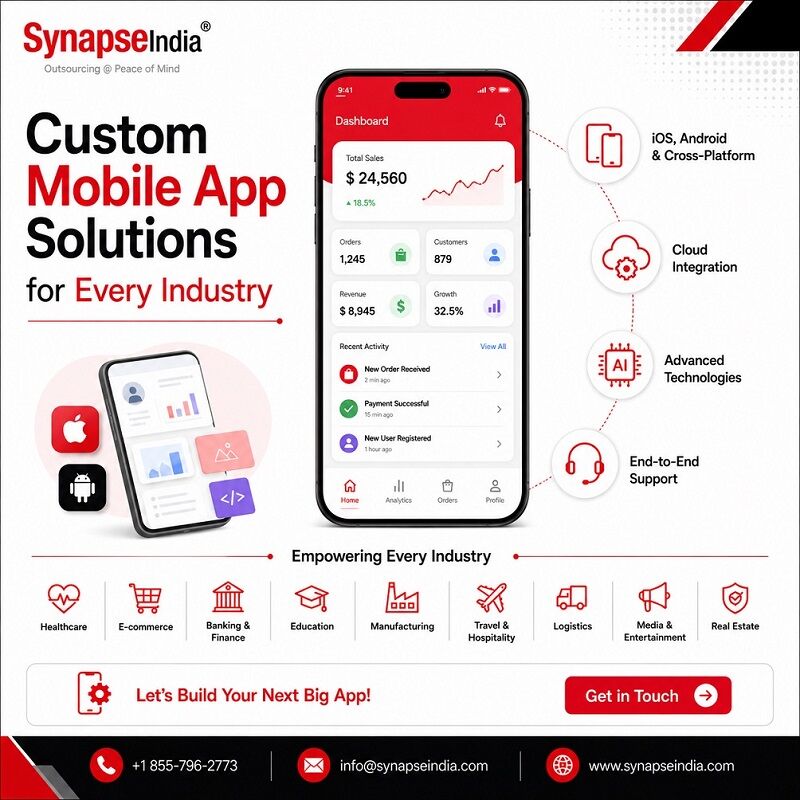 New York, Software Development, Custom Mobile App Solutions For Every Industry