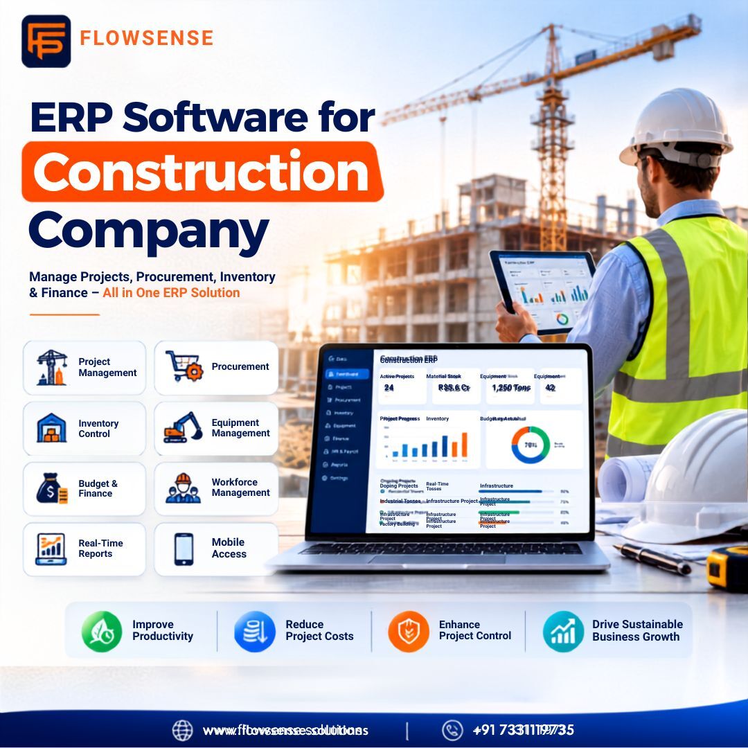 Hyderabad, Construction, Erp Software For Construction Company
