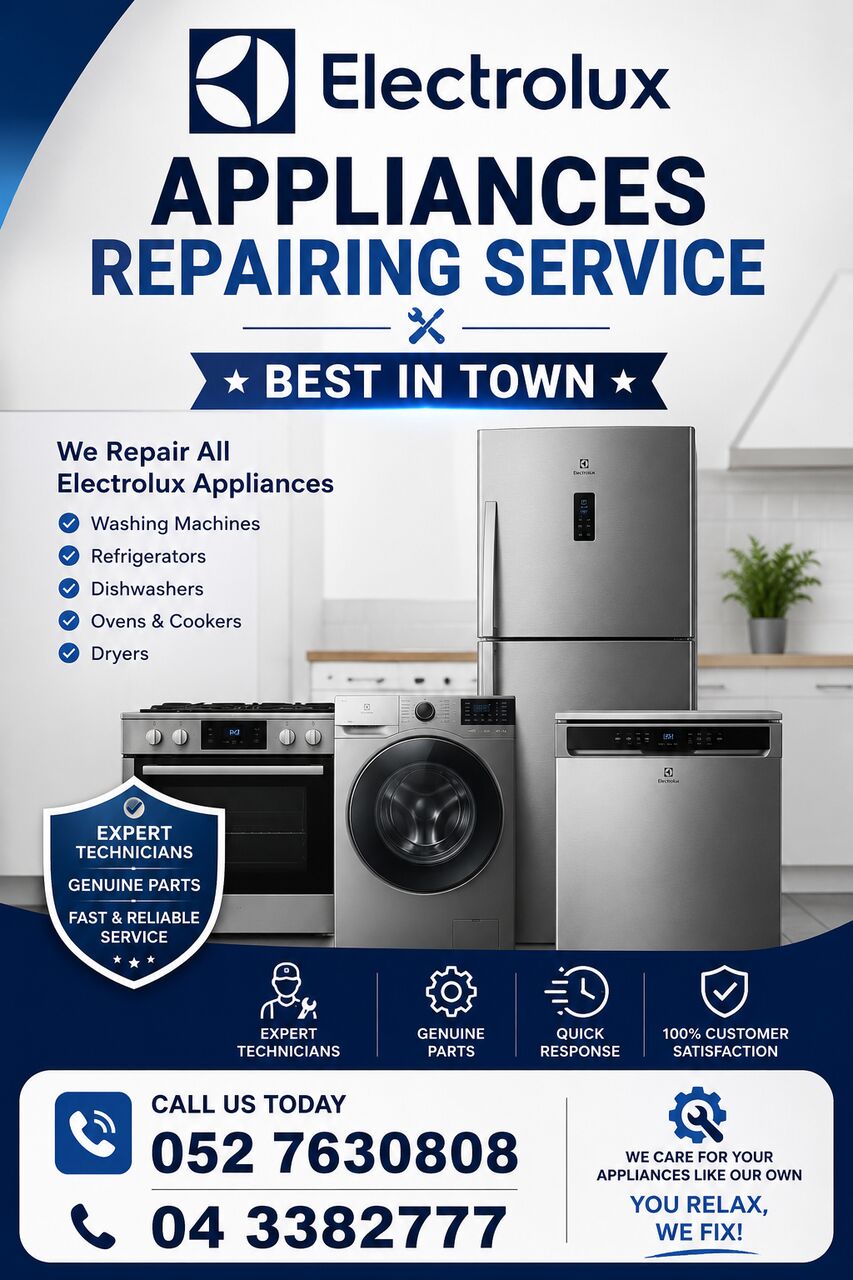Dubai, Appliance Repair, ELECTROLUX APPLIANCES REPAIRING SERVICE DUBAI