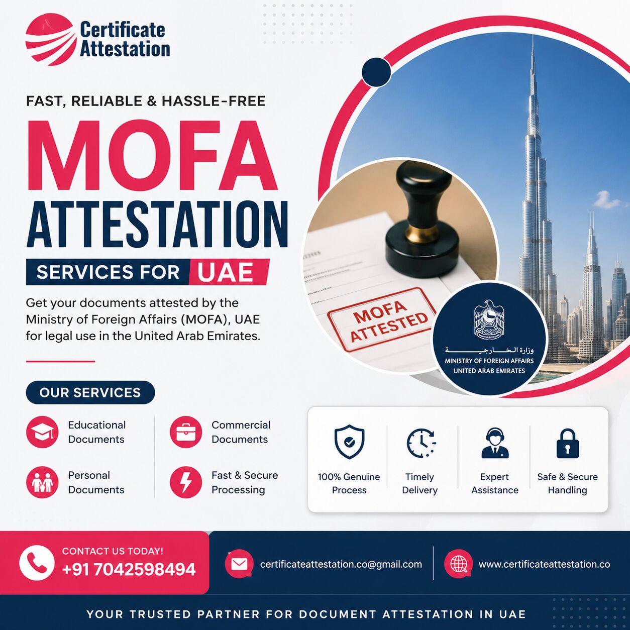 Mumbai, Immigration, MOFA Attestation Services For UAE | Fast & Trusted Document Attestation