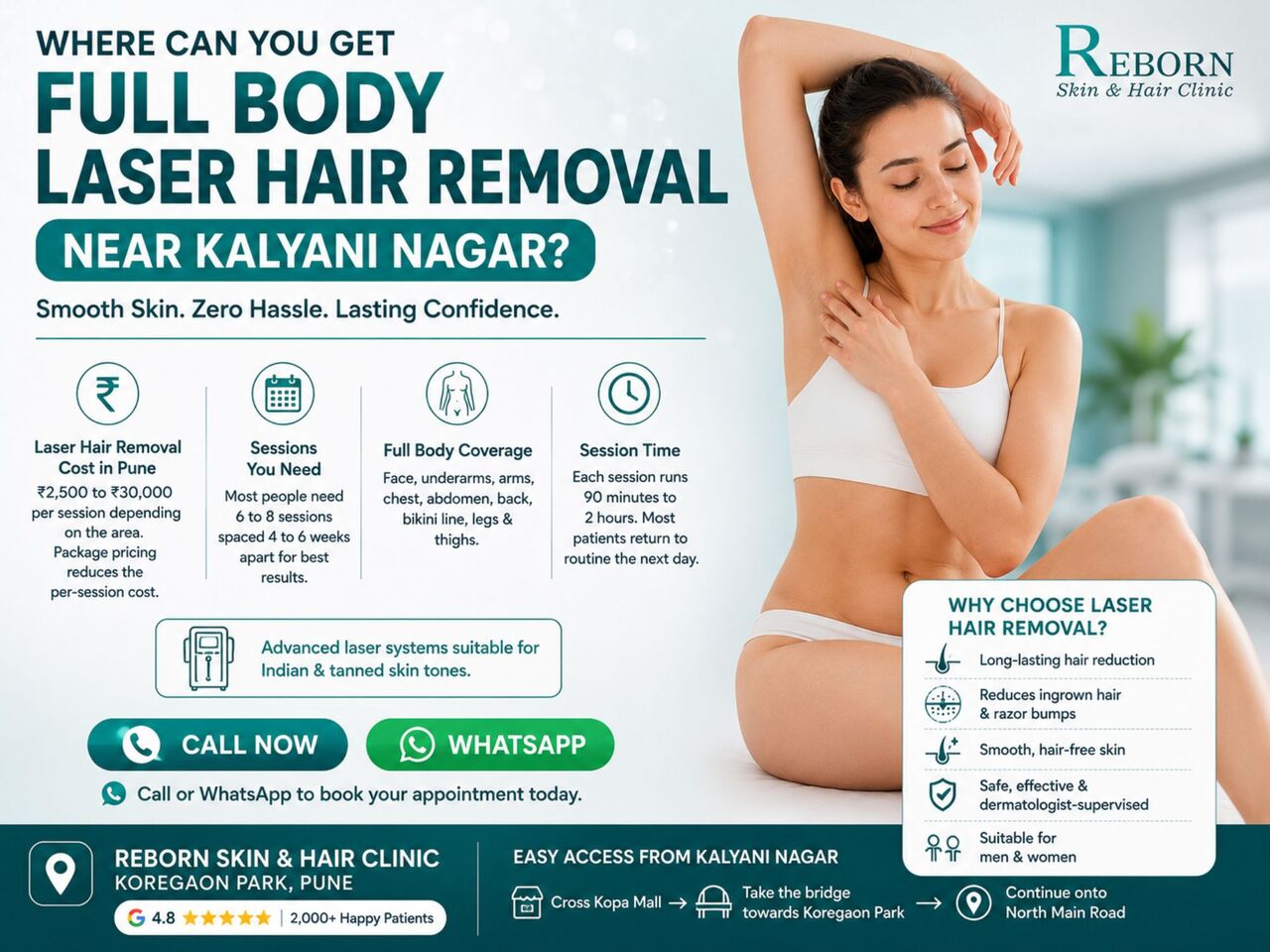 Pune, Health, Laser Hair Removal For Women Near Kalyani Nagar - Face, Arms, Legs, Bikini