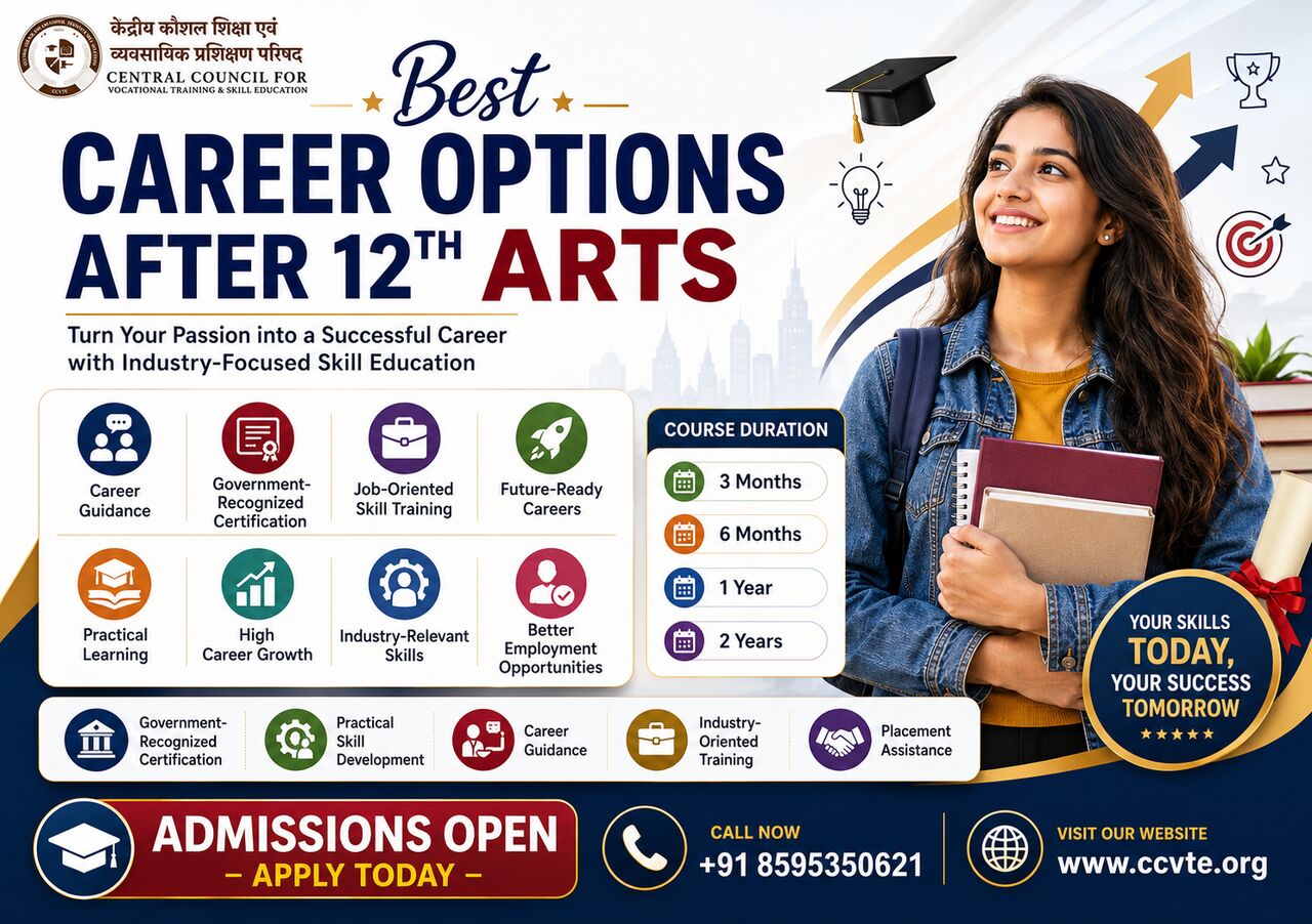 New Delhi, Education, Best Courses After 12th Arts | Career Guidance By CCVTE
