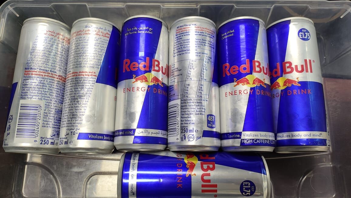 Dubai, Wholesale Products, Red Bull Energy Drink 250ml Cans Arabic Text