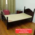 BHD 23,  ✅️ Single Wooden Bed With Mattress For Sale In Good Condition With Delivery