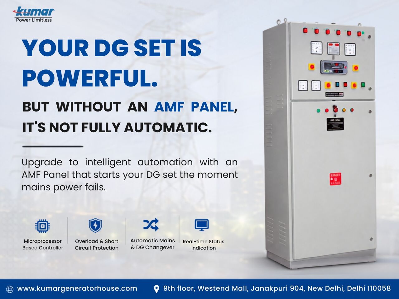 New Delhi, Industrial Machinery, AMF Panel For DG Set | Automatic Mains Failure