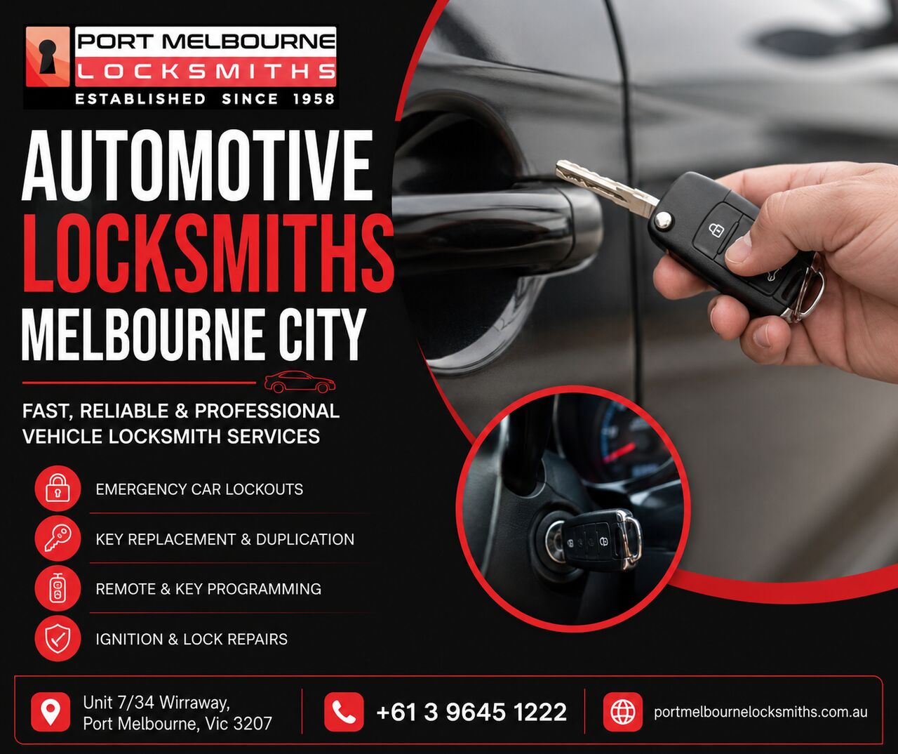 Melbourne, Automotive, Automotive Locksmiths Melbourne City