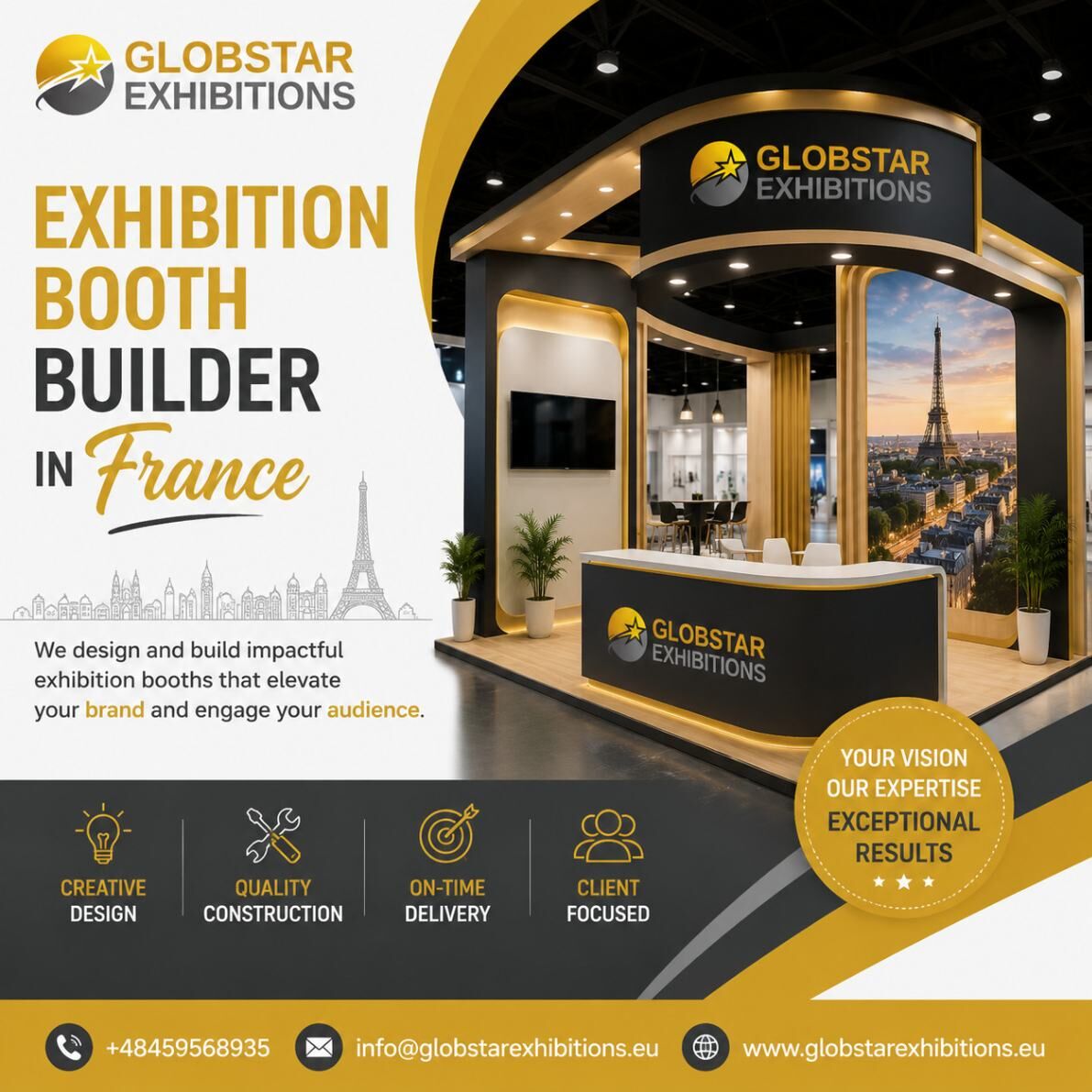 Paris, Business, Exhibition Booth Builder In France &ndash; Globstar Exhibitions