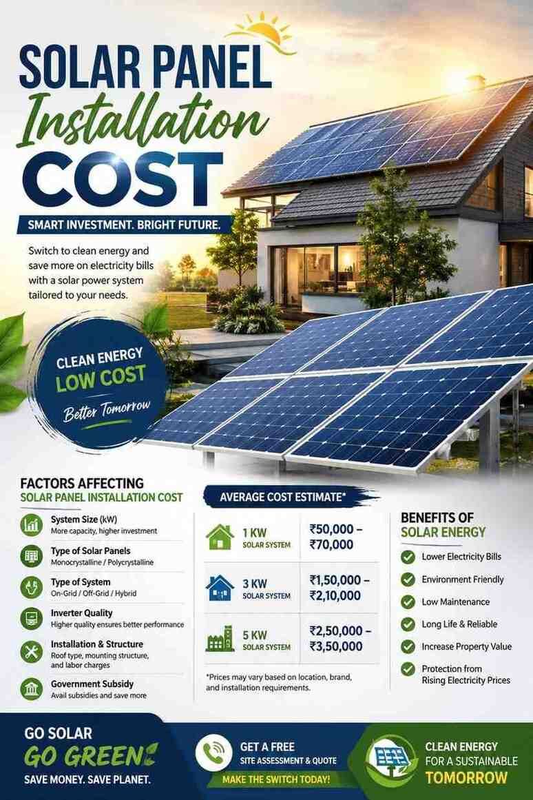 Noida, Technical, Solar Panel Installation Cost