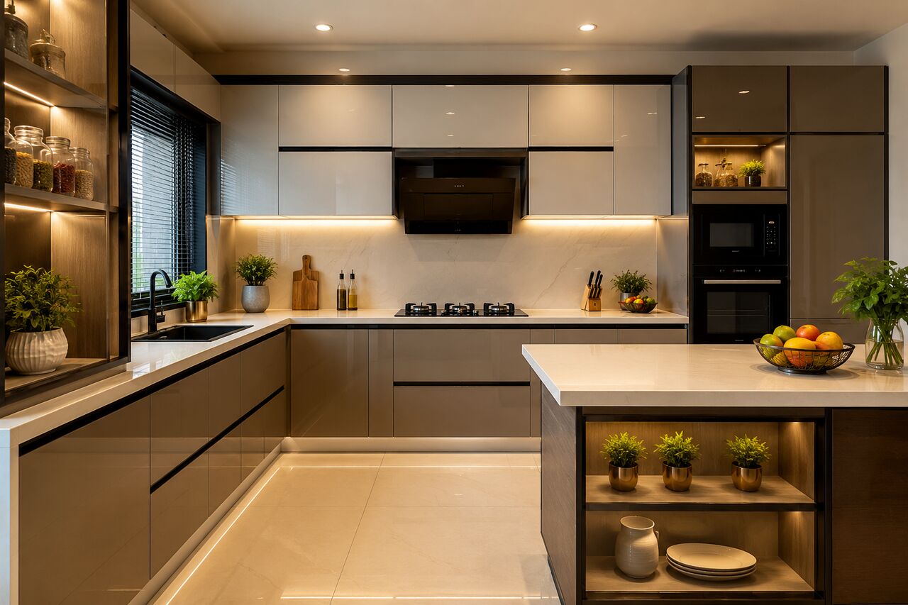 Lucknow, Construction, Modular Kitchen Design Service In Lucknow