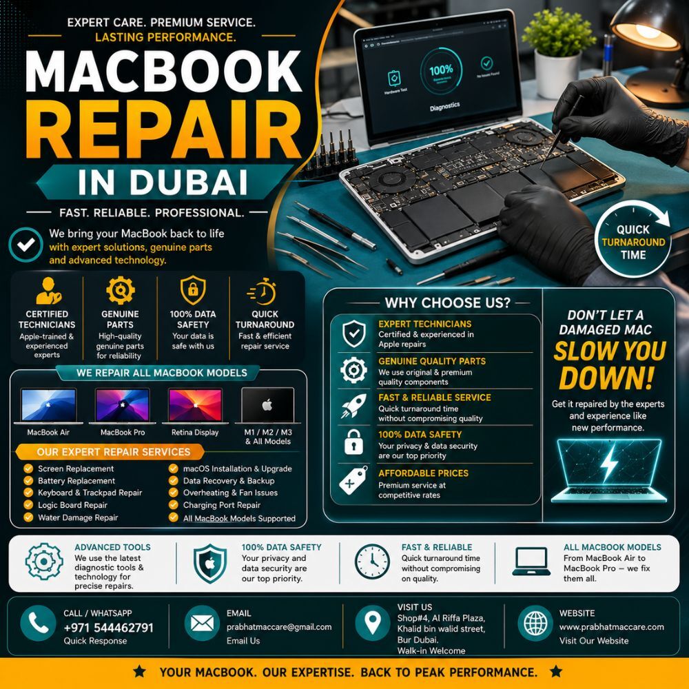 Dubai, Appliance Repair, Professional MacBook Repair In Dubai With Trusted Apple Device Technicians