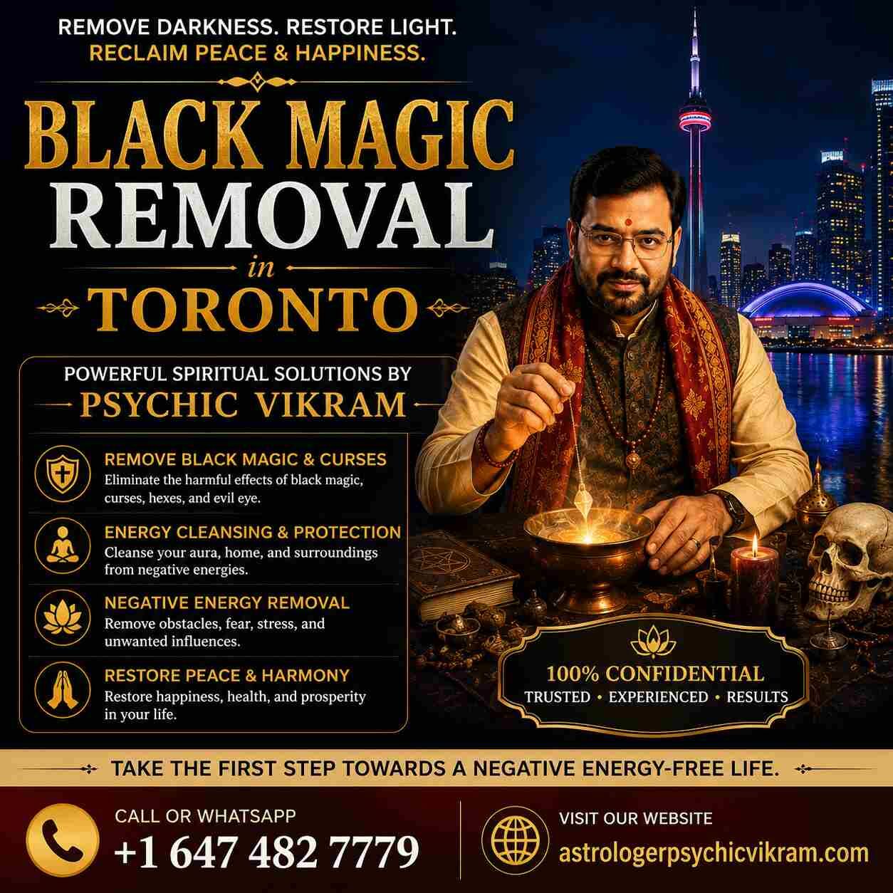 Toronto, Career Counseling, Black Magic Removal In Toronto &mdash; Psychic Vikram, Indian Astrologer & Occult Specialist